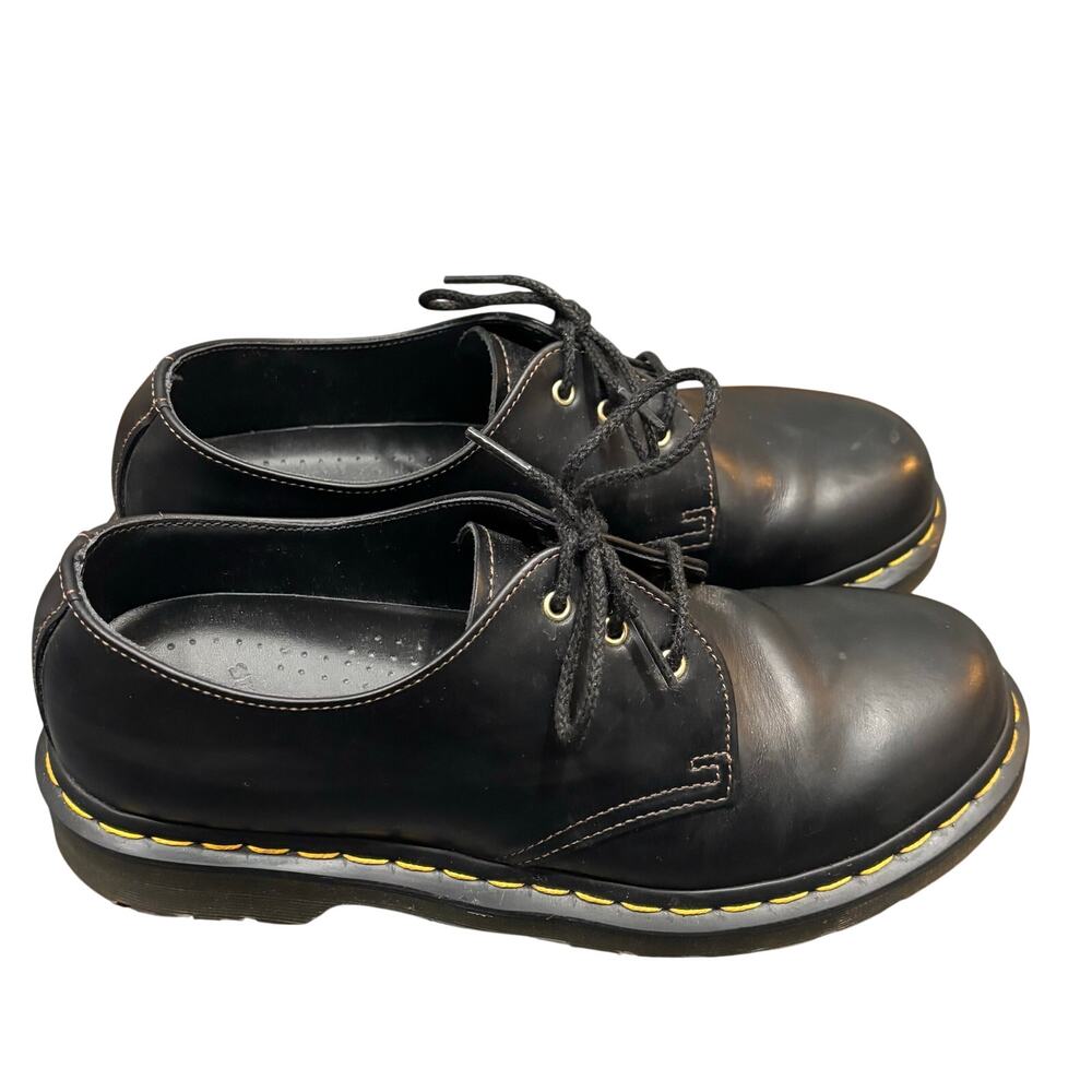 Dr. Marten's 1461 Black Smooth Leather Oxford Shoes - size 9